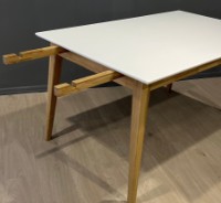 Masă pentru bucătărie MobiCasa Oslo 140/230x90 White/Natural Wax imaginea #4 — magazin online Desire.md