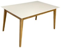 Masă pentru bucătărie MobiCasa Oslo 140/230x90 White/Natural Wax imaginea #1 — magazin online Desire.md