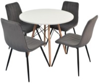 Scaun Evelin XR-154 B Dark Grey 57 Velur imaginea #2 — magazin online Desire.md