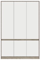 Dulap Yasen Venera 3D Stejar Craft Gri/Alb