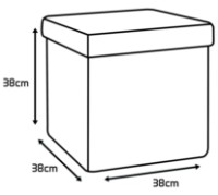 Пуф Art Flame 4A-151LM White фото №3 — интернет-магазин Desire.md