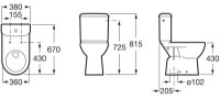 Rezervor de toaletă Roca Acces Compacto (A341230000)