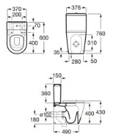 Rezervor de toaletă Roca Inspira Round (A341520000) imaginea #2 — magazin online Desire.md