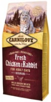 Hrană uscată pentru pisici Carnilove Adult Cats Fresh Chicken & Rabbit 2kg imaginea #1 — magazin online Desire.md