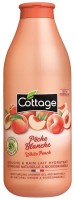 Гель для душа Cottage Shower Gel & Bath Milk White Peach 750ml фото №1 — интернет-магазин Desire.md