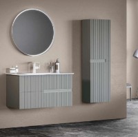 Шкаф-пенал Orka Moonlight 40 Grey Matt фото №2 — интернет-магазин Desire.md