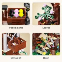 Конструктор CaDa Дом 4 времени года с LED подсветкой (66004) фото №9 — интернет-магазин Desire.md