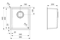 Chiuvetă de bucătărie Reginox Houston 34x40 imaginea #2 — magazin online Desire.md