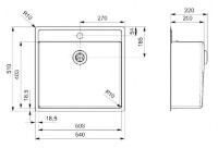 Chiuvetă de bucătărie Reginox New York 50x40 Tapwing Comfort imaginea #2 — magazin online Desire.md