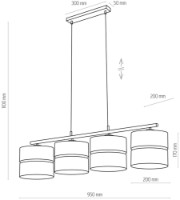 Люстра Tk-Lighting Hilton (4342) фото №2 — интернет-магазин Desire.md