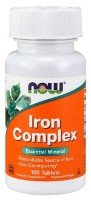 Vitamine NOW Iron Complex 100tab