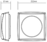 Plafonieră Horoz Kare Modern (400.031.102) imaginea #2 — magazin online Desire.md