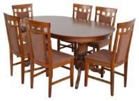 Обеденный стол раскладной Evelin HV 33 V Burnish Oak фото №7 — интернет-магазин Desire.md