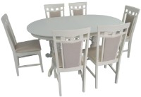 Обеденный стол раскладной Evelin HV 33 V Cream Light фото №5 — интернет-магазин Desire.md