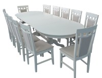 Обеденный стол раскладной Evelin HV 33 V Cream Light фото №6 — интернет-магазин Desire.md