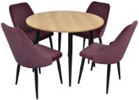 Scaun Evelin LC-640 B Liliac 39 Velur imaginea #2 — magazin online Desire.md