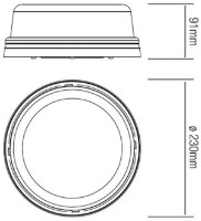 Plafonieră Horoz Glop Rose (400.001.100) imaginea #2 — magazin online Desire.md