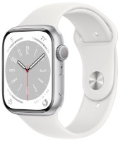 Smartwatch Apple Watch Series 8 45mm Silver Aluminium Case with White Sport Band (MP6N3) imaginea #2 — magazin online Desire.md