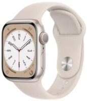 Smartwatch Apple Watch Series 8 45mm Starlight Aluminium Case with Starlight Sport Band (MNP23) imaginea #2 — magazin online Desire.md
