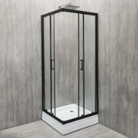 Душевая кабина Manopera Elegant EG407/BL (70x70x190) Transparenta Negru фото №2 — интернет-магазин Desire.md