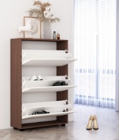 Rafturi pentru pantofi Mobildor-Lux Leo 60 (125x60x27) Wenge/White imaginea #2 — magazin online Desire.md