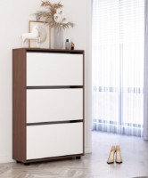 Rafturi pentru pantofi Mobildor-Lux Leo 80 (125x80x27) Wenge/White imaginea #3 — magazin online Desire.md