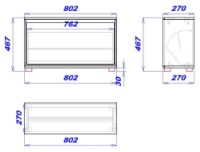 Обувница Mobildor-Lux Leo 80 (47x80x27) Wenge фото №4 — интернет-магазин Desire.md