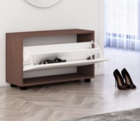 Обувница Mobildor-Lux Leo 80 (47x80x27) Wenge/White фото №2 — интернет-магазин Desire.md