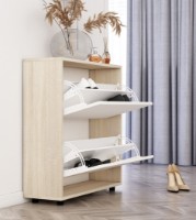 Rafturi pentru pantofi Mobildor-Lux Leo 86x80x27 Sonoma/White (10008751) imaginea #4 — magazin online Desire.md