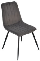 Set masă și scaune Evelin DT 405-2 + 4 XR-154B Dark Grey 57 75cm Velur