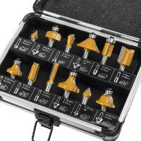 Набор фрез по дереву Dnipro-M Professional 12pcs 8mm фото №2 — интернет-магазин Desire.md