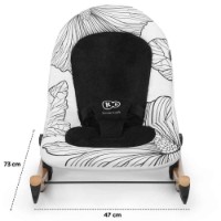 Детский шезлонг Kinderkraft Finio Black/White (KKBFINOBLK0000) фото №5 — интернет-магазин Desire.md