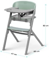 Стульчик для кормления Kinderkraft Livy Olive Green (KHLIVY00GRE0000) фото №4 — интернет-магазин Desire.md