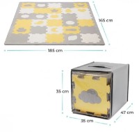 Covoraş-puzzle Kinderkraft Luno Sharpes Yellow (KPLUSH00YEL0000)