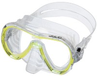Masca pentru înot Seac Giglio MD Transparent/Yellow (75-48)