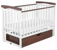 Pătuţ Eucalyptus Charlene-Combi Premium White/Walnut (DS-301)