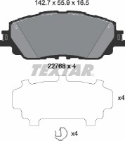 Комплект тормозных колодок TEXTAR 2276801 фото №2 — интернет-магазин Desire.md