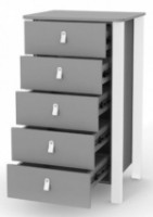 Comodă Veres Monaco Graphite/White (34.1.351.2.321) imaginea #2 — magazin online Desire.md