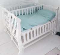 Кроватка Гойдалка Duo White (1B320-1) фото №4 — интернет-магазин Desire.md