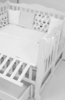 Кроватка Гойдалка Duo White (1B330-1) фото №3 — интернет-магазин Desire.md