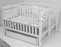 Кроватка Гойдалка Duo White (1B330-1) фото №4 — интернет-магазин Desire.md