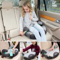Scaun auto înălțător pentru copii Graco EverSure Lite i-Size Steeple Gray imaginea #2 — magazin online Desire.md