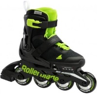 Роликовые коньки RollerBlade Microblade Black/Green (33-36) фото №1 — интернет-магазин Desire.md