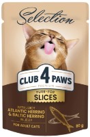 Влажный корм для кошек Клуб4лапы Selection Slices Atlantic Herring & Baltic Herring 0.08kg 12pcs