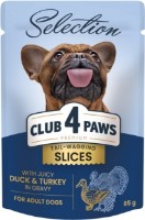 Hrană umedă pentru câini Club 4 Paws Adult Selection Duck & Turkey 85g