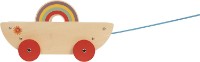 Jucarie de impins si tras Fisher Price Wooden Pull Along Cart (72031A) imaginea #3 — magazin online Desire.md