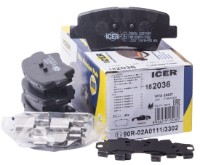 Комплект тормозных колодок ICER 182036
