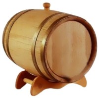 Butoi de vin Agro Oak Sheet Pile With Wooden Stand Without Glasses 3L+6 Glasses