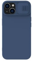 Чехол Nillkin Apple iPhone 14 CamShield Silky Silicone Case Midnight Blue фото №1 — интернет-магазин Desire.md