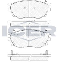Комплект тормозных колодок ICER 181542 фото №2 — интернет-магазин Desire.md